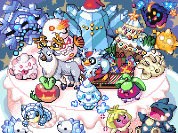 ドット絵 ポケモンクリスマス21 もぺ さんのイラスト ニコニコ静画 イラスト