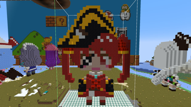 マインクラフトで作った宝鐘マリン みずく あまみすく さんのイラスト ニコニコ静画 イラスト