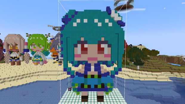 マインクラフトで作った潤羽るしあ みずく さんのイラスト ニコニコ静画 イラスト