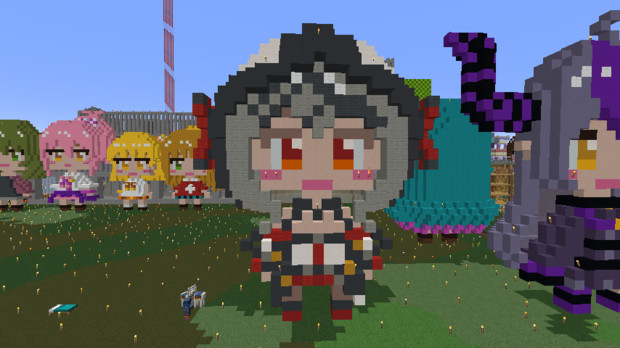 マインクラフトで作った沙花叉クロヱ みずく あまみすく さんのイラスト ニコニコ静画 イラスト