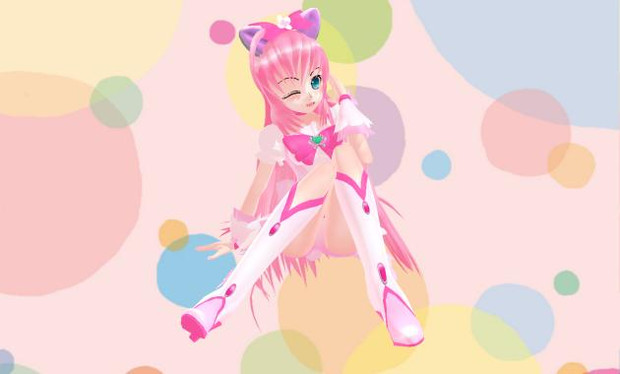Mmd プリキュアの格好をしたルカに猫耳装備させてみた しき ゆめちゃん さんのイラスト ニコニコ静画 イラスト