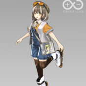 MMDモデル配布】エイヤフィヤトラ 夏の花弁 FA018【アークナイツ