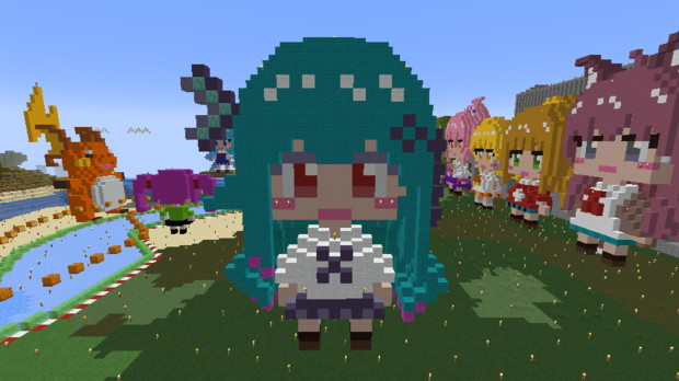 マインクラフトで作った潤羽るしあ 制服ver みずく さんのイラスト ニコニコ静画 イラスト