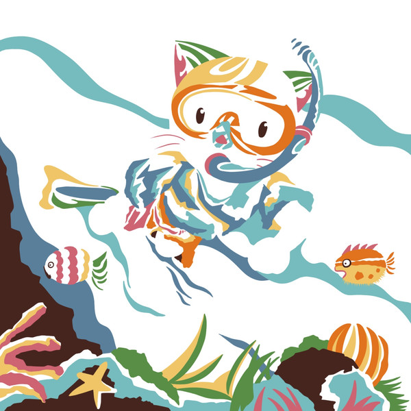 シュノーケリングで海のお散歩 ナッツ さんのイラスト ニコニコ静画 イラスト