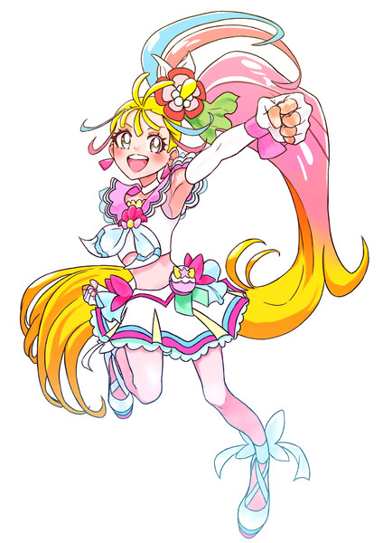 【トロピカルージュプリキュア キュアサマー描いてみた フルサイズバージョン】 イラストメイキング