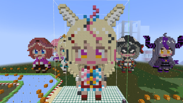 マインクラフトで作った尾丸ポルカ みずく あまみすく さんのイラスト ニコニコ静画 イラスト
