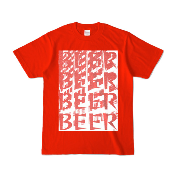 Tシャツ | レッド | ビルでBEER辛口