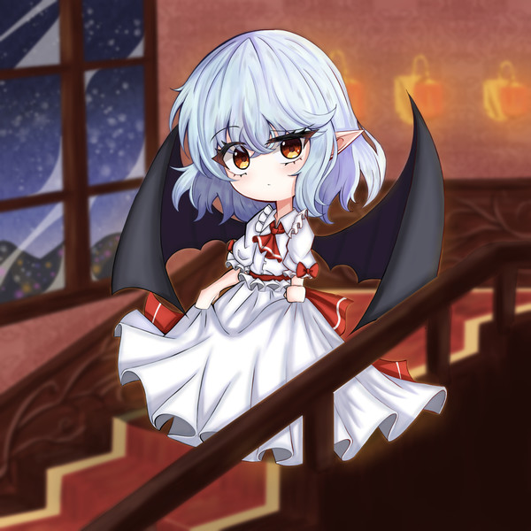 小さな紅い月