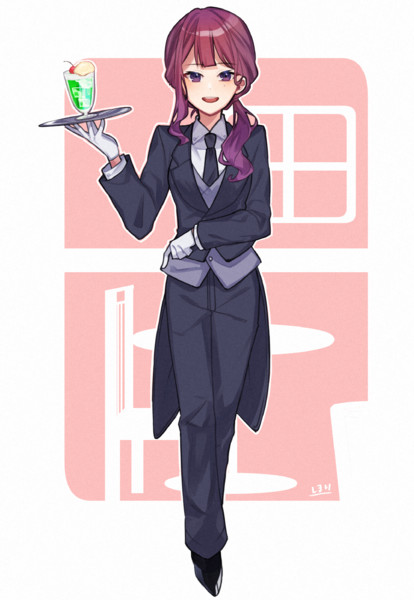夏色パンツスーツ花梨先輩 ほり さんのイラスト ニコニコ静画 イラスト