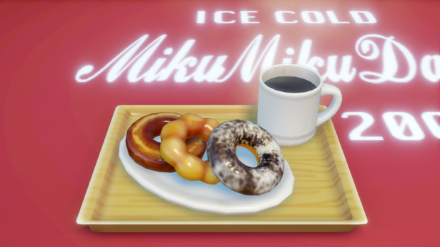 Mmdでリアルなドーナツセット Ray Mmd ノーマルマップ サイバーにゃん さんのイラスト ニコニコ静画 イラスト