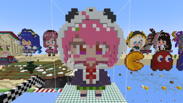 マインクラフトで作った笹木咲 みずく あまみすく さんのイラスト ニコニコ静画 イラスト