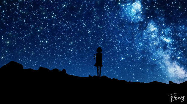 星空の下で孤独 王戈wg さんのイラスト ニコニコ静画 イラスト