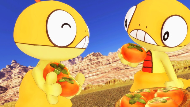 ズルッグと柿 Mmdポケモン カトラス リトルジャックp さんのイラスト ニコニコ静画 イラスト