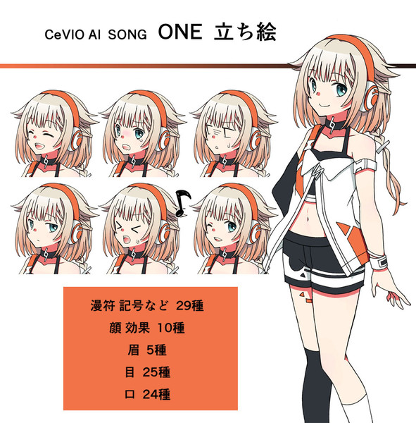 【立ち絵】ONE CeVIO AI SONG