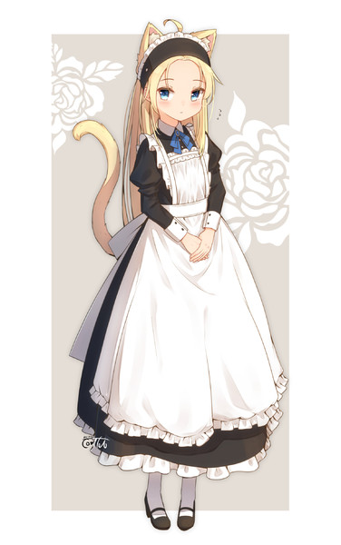 メイド服着てみました 藤原ﾉこーりー さんのイラスト ニコニコ静画 イラスト