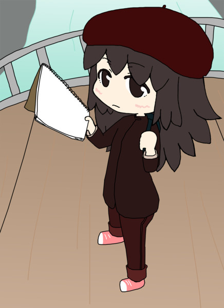 スケッチブックとベレー帽 ゆう さんのイラスト ニコニコ静画 イラスト