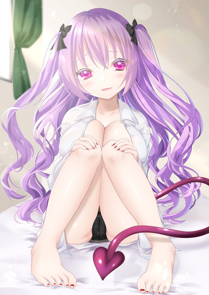 サキュバスちゃんの誘惑彼シャツ あさぎはに さんのイラスト ニコニコ静画 イラスト