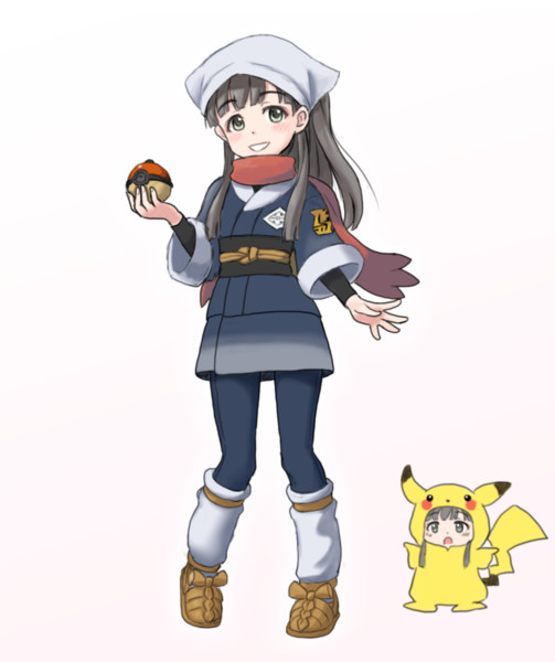 ポケモンアルセウスの主人公コスの紗枝はん Debris さんのイラスト ニコニコ静画 イラスト