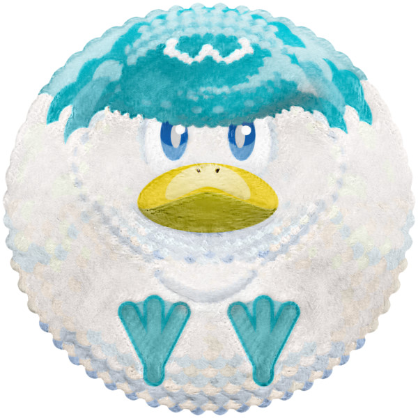 クワッス まるい鳥 こがもポケモン Mochi O さんのイラスト ニコニコ静画 イラスト