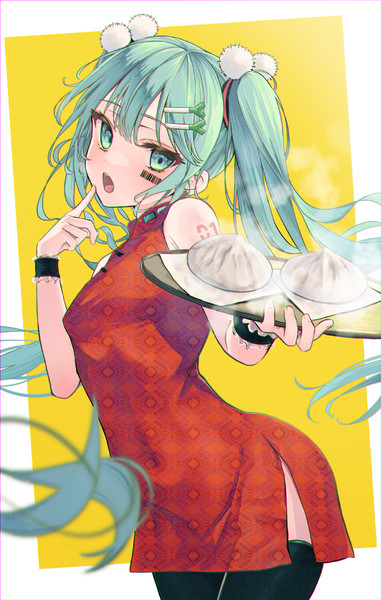 チャイナドレスミクさん 有栖川びぃ さんのイラスト ニコニコ静画 イラスト