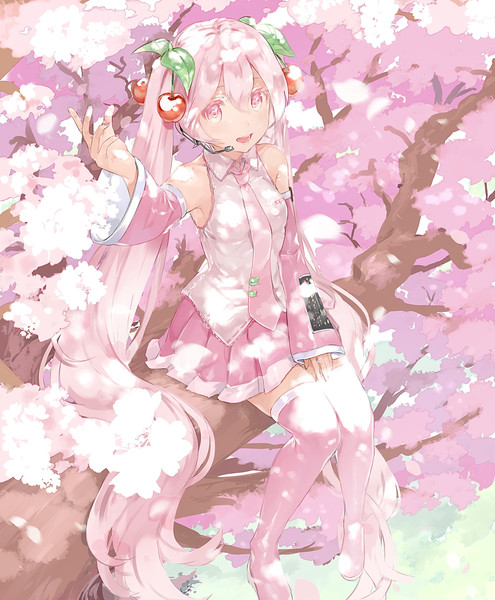 初音ミク 桜ミク 桜の妖精 #桜ミク #初音ミク #illustration #illustrator