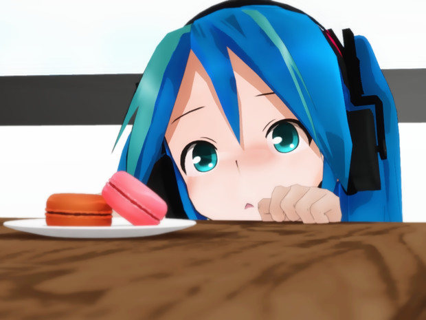 ミクさんとマカロン