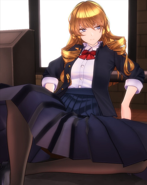 Mmdオリジナルモデルデータ 素行不良お嬢様 うちふつぼ さんのイラスト ニコニコ静画 イラスト