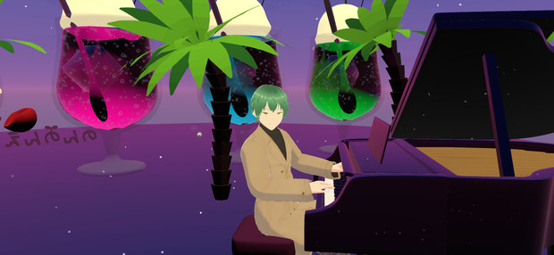 クリームソーダのある空間 誰そ彼時 Lime さんのイラスト ニコニコ静画 イラスト