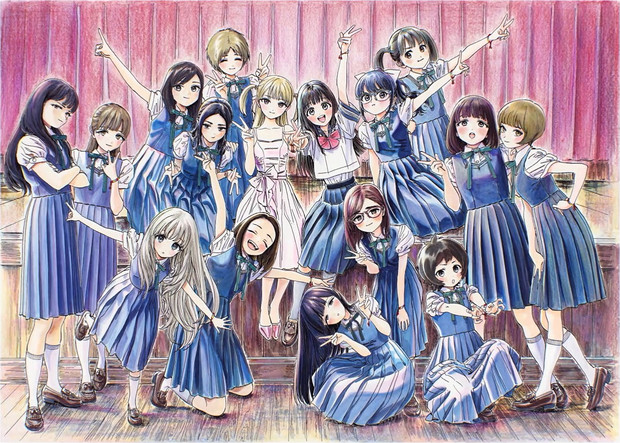 雑貨　蝋梅学園1年3組全員集合アクリルジオラマ 「明日ちゃんのセーラー服」 Animejapan 2022 ANIPLEX+通販グッズ 明日ちゃんのセーラー服 蠟梅学園1年3組全員集合アクリルジオラマ