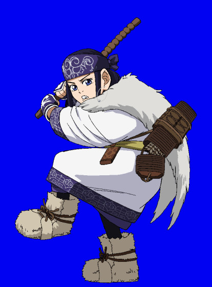 ストゥを構えるアシリパさんBB