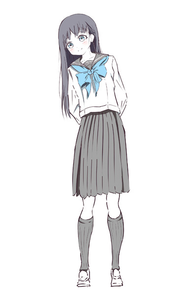 明日ちゃんのセーラー服 落書き / シャル さんのイラスト