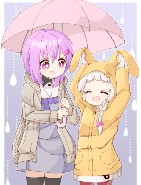 うさ耳レインコート じっくりトコトコ さんのイラスト ニコニコ静画 イラスト