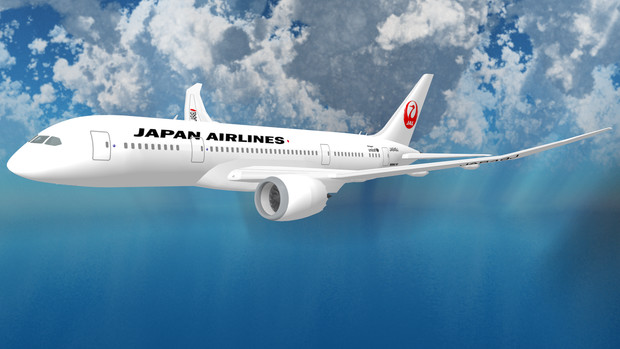 【MMD-B787リペイント配布】日本航空JA849J(V1.1)