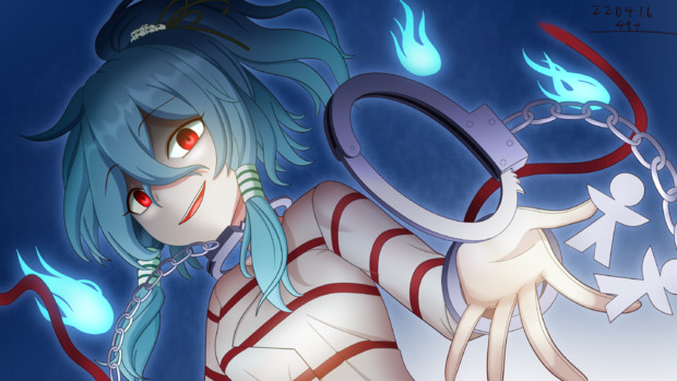 色白ポニテ闇堕ち怨霊ちゃんすき ヨンクタス さんのイラスト ニコニコ静画 イラスト