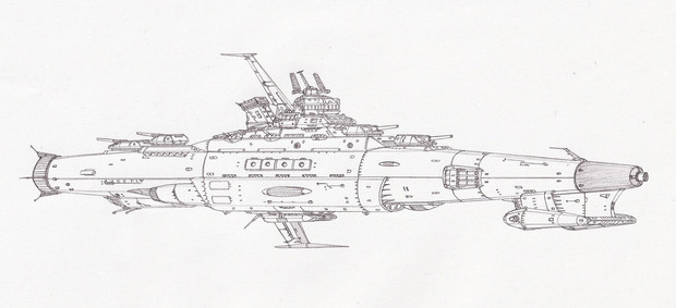 ブーラスク級突撃駆逐艦「自作艦」 / 自由音エルマ さんのイラスト ニコニコ静画 (イラスト)