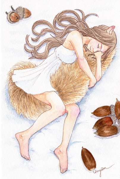 もっふもふなリスのしっぽ うりゃん さんのイラスト ニコニコ静画 イラスト