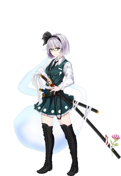 東方綿雪夢] 魂魄妖夢 立ち絵 / TK31 さんのイラスト - ニコニコ