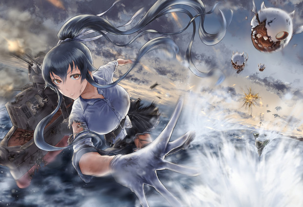 矢矧 突撃する じーた さんのイラスト ニコニコ静画 イラスト