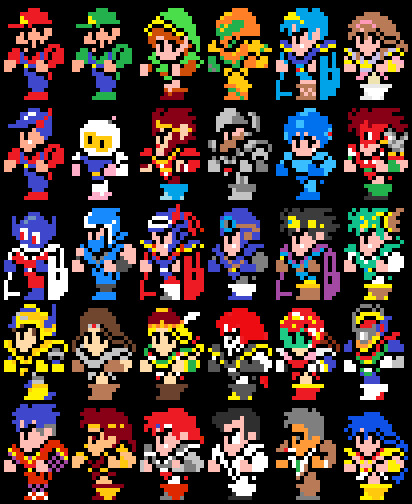 Ff3で8bit機ゲームキャラ ナムコフィリア さんのイラスト ニコニコ静画 イラスト