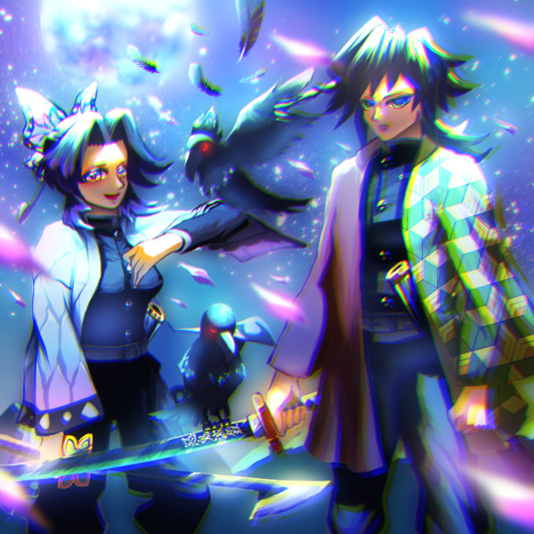 義勇としのぶ ミツキ さんのイラスト ニコニコ静画 イラスト