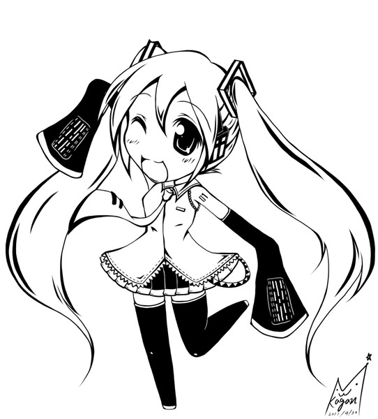 白黒すたいりっしゅ Mi さんのイラスト ニコニコ静画 イラスト