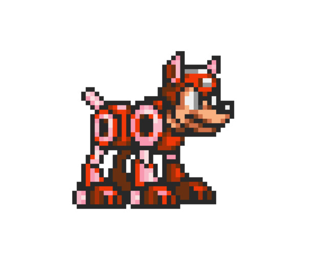 ドット絵 「ラッシュ」ロックマン7 SFC 1995 - ニコニコ静画(イラスト)