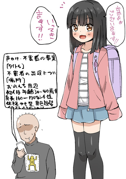 防犯意識のたかい町 こみちん さんのイラスト ニコニコ静画 イラスト