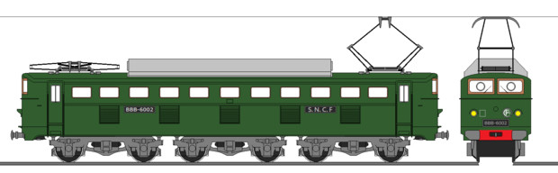 フランス国鉄BBB-6002号電気機関車
