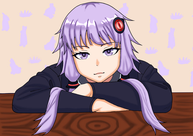 机にうつ伏せゆかりさん 狩羽久留 さんのイラスト ニコニコ静画 イラスト