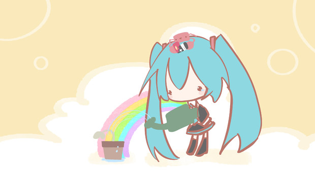 水やりミクさん とるて さんのイラスト ニコニコ静画 イラスト