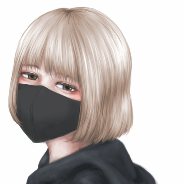 黒マスク はしびろk さんのイラスト ニコニコ静画 イラスト