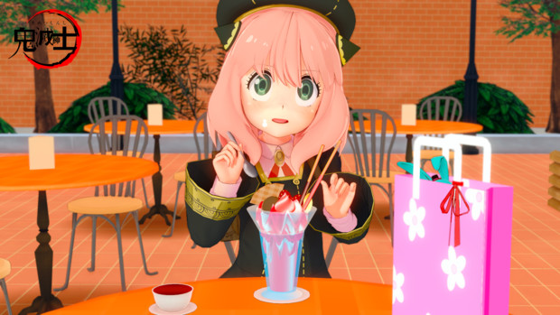 パフェを食べるアーニャちゃん 鬼滅紳士 さんのイラスト ニコニコ静画 イラスト