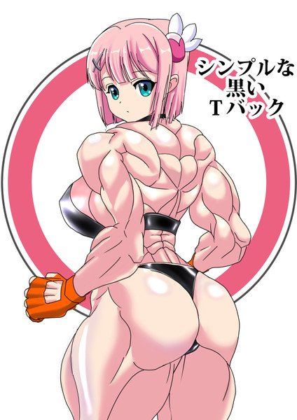 「シンプルな黒T」を着る千代田桃
