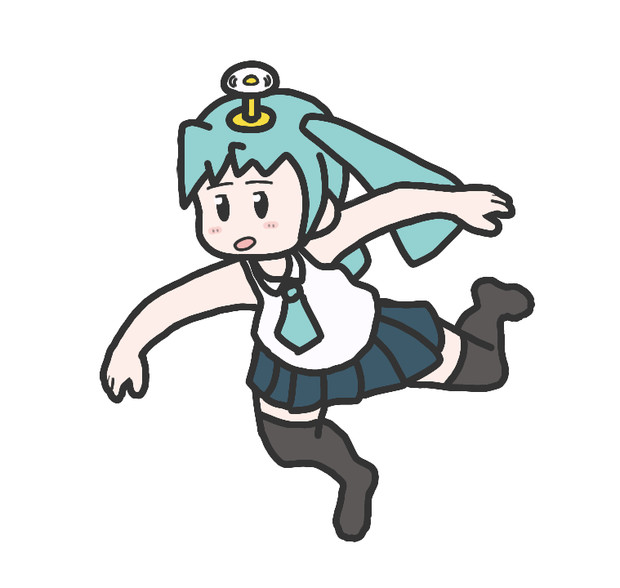 タケコプターにちょっと不慣れな初音ミク かてきん さんのイラスト ニコニコ静画 イラスト
